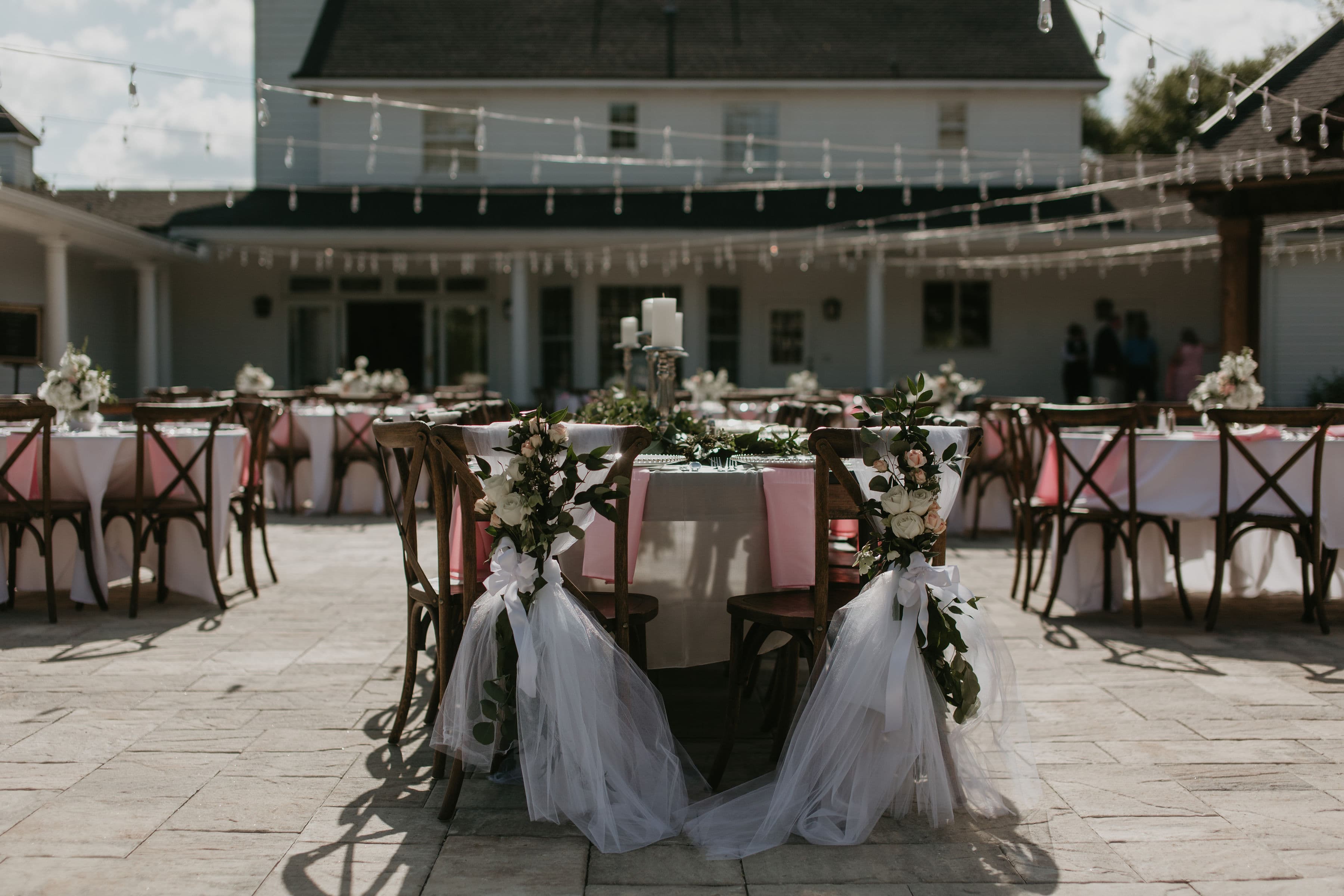 A reception at The Manor at 12 Oaks