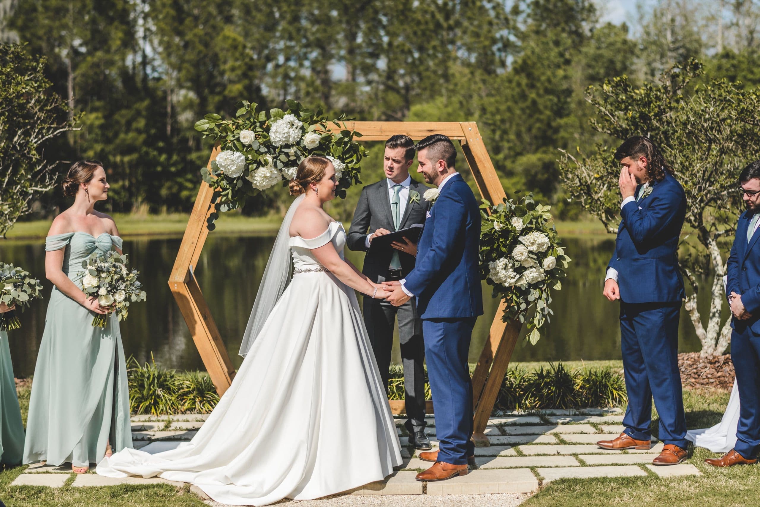 A ceremony at The Manor at 12 Oaks